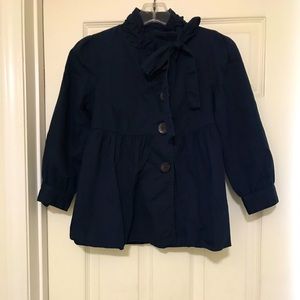 Francois Beauregard navy jacket